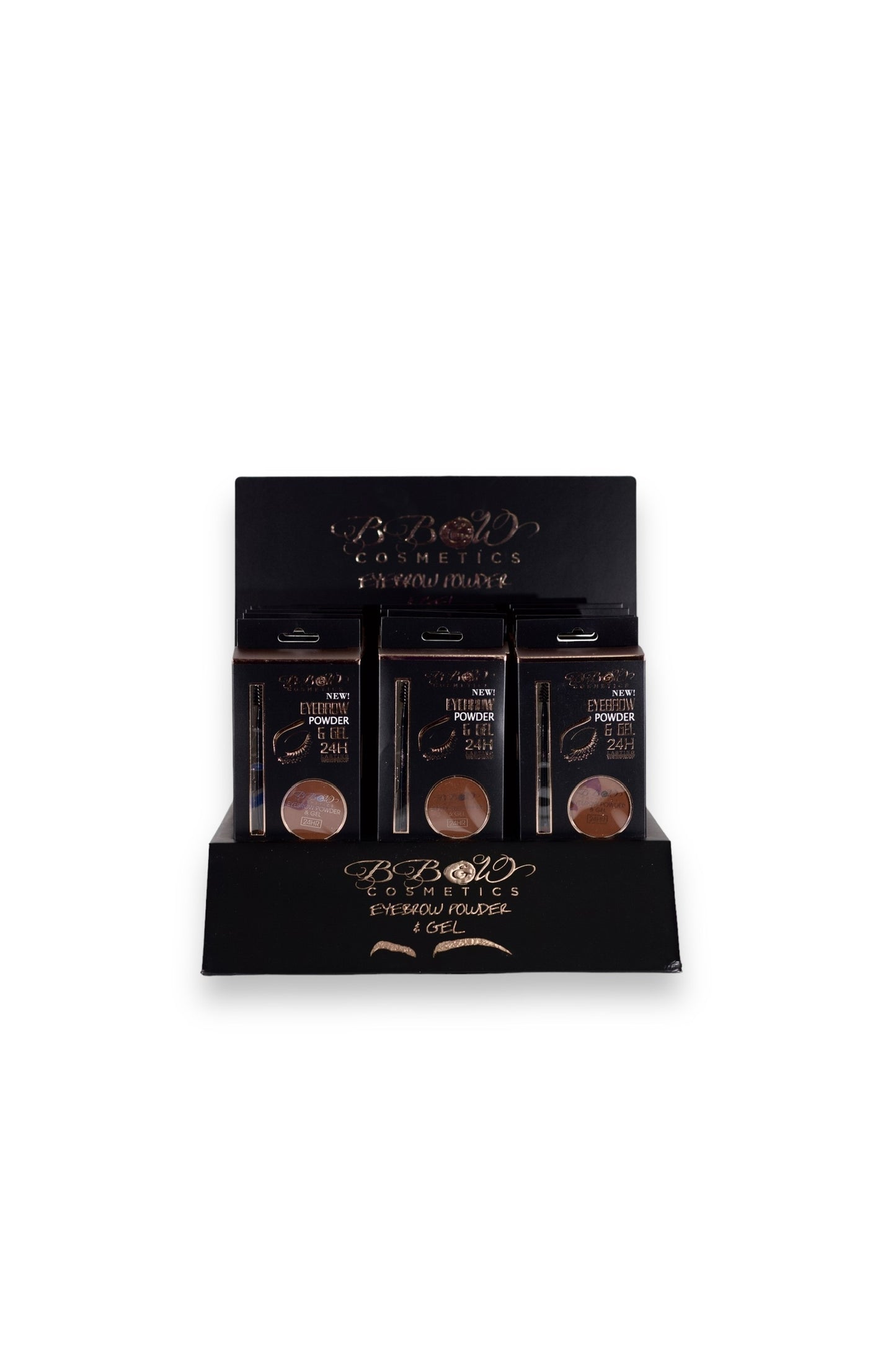 Eyebrow Pomade & Gel 24 hr. Display YL20020- - BB&W Wholesale